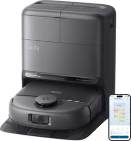 eufy Nieuw 2026 Robotstofzuiger met Dweil C28 Omni, HydroJet-zelfreinigende Dweilrol, Upgrade van X10 Pro, 15.000 Pa Zuigkracht, Alles-in-één Station, Automatisch Dweilen en Drogen, AI-obstakeldetectie — thumbnail 1