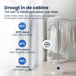 Zwoli Strijkpop - Strijkpop voor Hemden en Broeken - Inclusief Droogzak - Strijkmachine - Strijkdroger - Strijksysteem — thumbnail 3