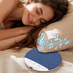Slaapsprekers - kussenspeaker - Slaapgeluidsspeaker - muziek bij het kussen - timer voor uitschakelen - lichte muziek - witte ruis - Bluetooth - verbinding - slaapondersteuner - speaker onder het kussen - geschikt voor rustige nachten - grijs — thumbnail 2