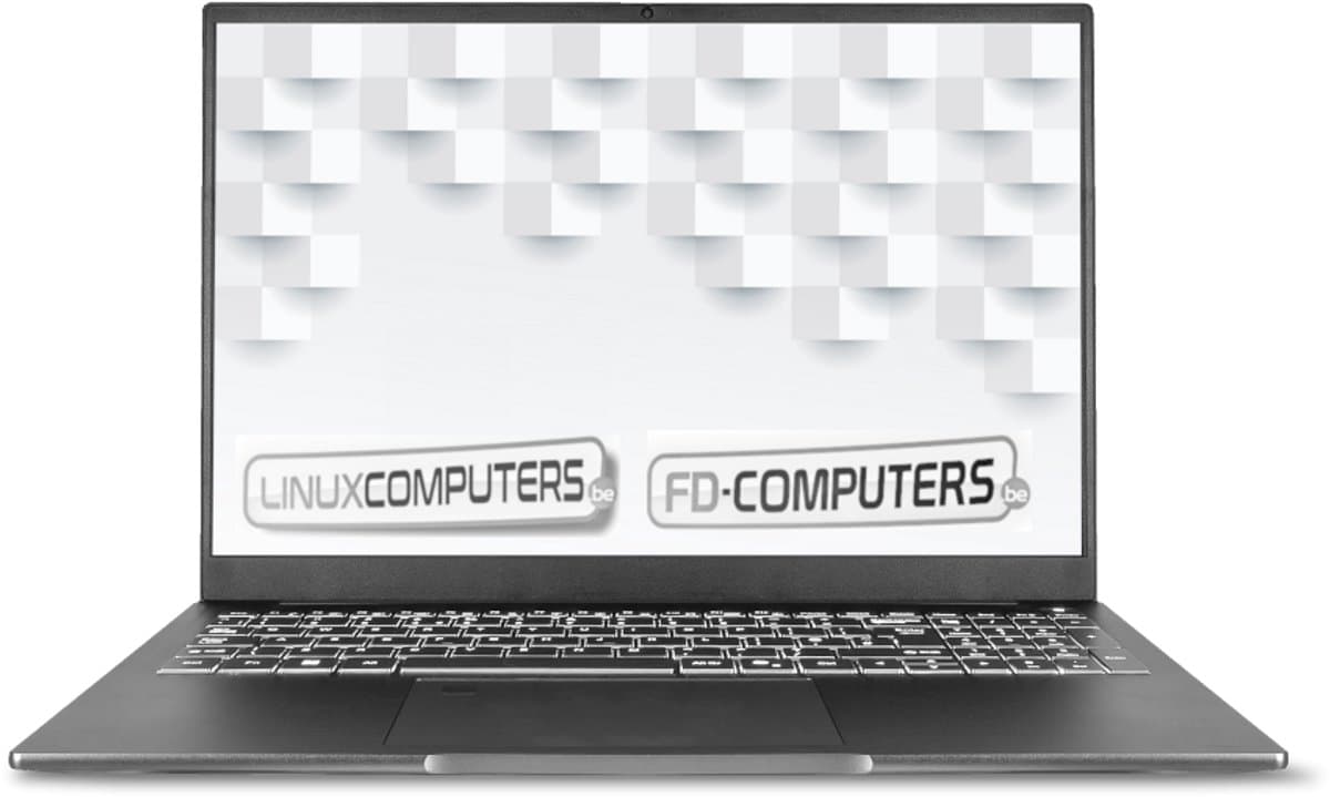 Linux laptop 16" | i7-1355U | 16GB ram | 512 GB SSD | Linux naar keuze, Ubuntu, Linux Mint, Debian, QWERTY — afbeelding 1