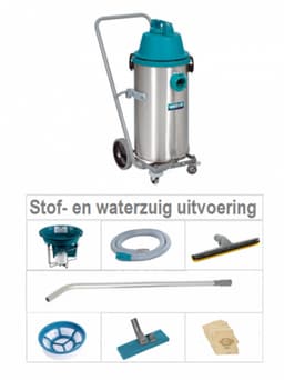 Wetrok Duovac 34 Professionele Stof- en Waterzuiger set – Krachtige Nat- en Droogzuiger voor Werkplaats- Schoonmaakbedrijven-Gezondheidsinstelling — thumbnail 1