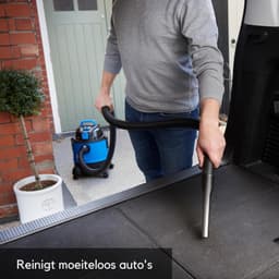 Quvo® Bouwstofzuiger Zonder Zak - Alleszuiger Met Accessoires - Waterzuiger Met 20 Liter Reservoir - Stofzuiger - Met Waterfilter En Blaasfunctie – 1250W - Voor Binnen en Buitenreiniging - Blauw - 33 x 34 cm x 45 cm — thumbnail 5