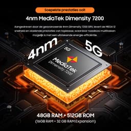 Blackview MEGA 12 - Tablet - Gaming Tablet - Android 16 - 12.2 inch - 36GB RAM - 256GB ROM - 5G Tablet - 10000mAh - Grijs — thumbnail 3