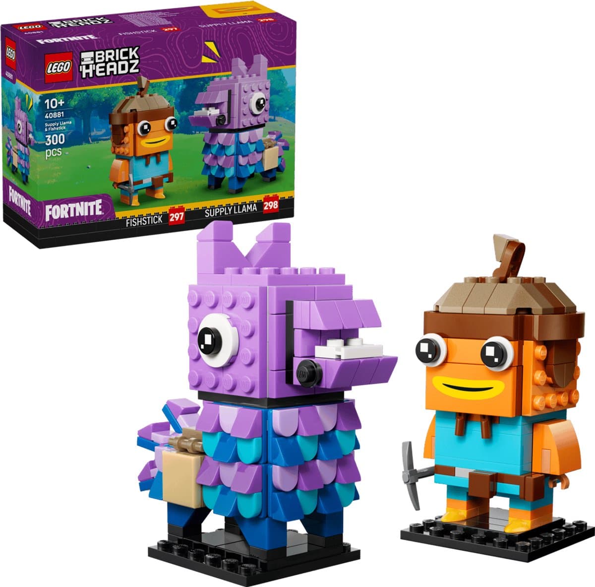 LEGO Fortnite Brickheadz 40881 - Supply Llama en Fishstick figuren — afbeelding 1