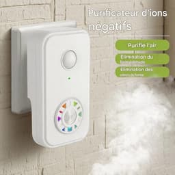 Luchtreiniger met negatieve ionen voor thuis en huisdieren | Luchtreiniger voor grote ruimtes - met stil, geurverminderend filter voor slaapkamer, kantoor, keuken, garage en badkamer — thumbnail 3