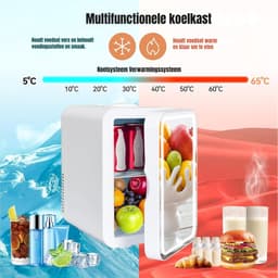 Core® Skincare Fridge - Mini Koelkast 8 Liter – Met Spiegel en Verlichting - Mini Fridge - Gearrangeerd- ‎14x 11x 10cm; 620 g — thumbnail 5