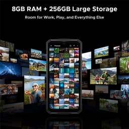 DOOGEE Fire 7 Pro Robuuste smartphone 5G - 32GB RAM - 256GB ROM - 13000mAh 33W - 6,56 inch - IP68/IP69K Outdoor Telefoons - Android 15 - Nachtzicht, Face ID, NFC, GPS, OTG - Zwart — thumbnail 17