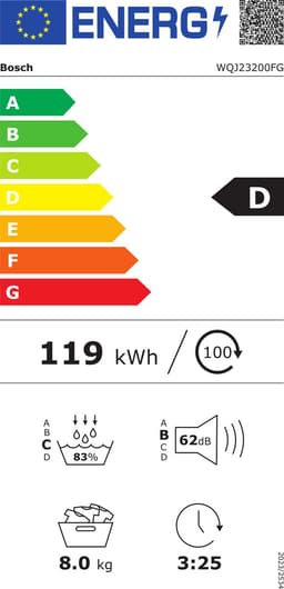 Bosch Serie 6 WQJ23200FG - Warmtepompdroger - 8 kg - Auto Dry - Wit — thumbnail 2