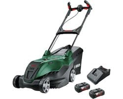 Bosch AdvancedRotak 36V-40-650 - Accu Grasmaaier - Inclusief 2x 36V Li-Ion accu (4.0Ah) - AL 36V-20 Lader - Opvouwbare opvangbak