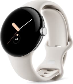 Google Pixel Watch - Smartwatch - 41 mm - LTE - Zilver (Beige) — thumbnail 1