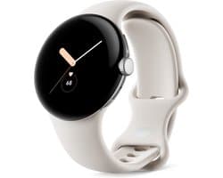 Google Pixel Watch - Smartwatch - 41 mm - LTE - Zilver (Beige)
