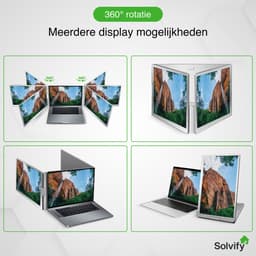 Portable Monitor 2x 16 inch Full HD - OneCable - Tri Screen Laptop Scherm Uitbreider - Extra Scherm Laptop - Draagbare Monitor - Plug & Play - Solvify — thumbnail 2