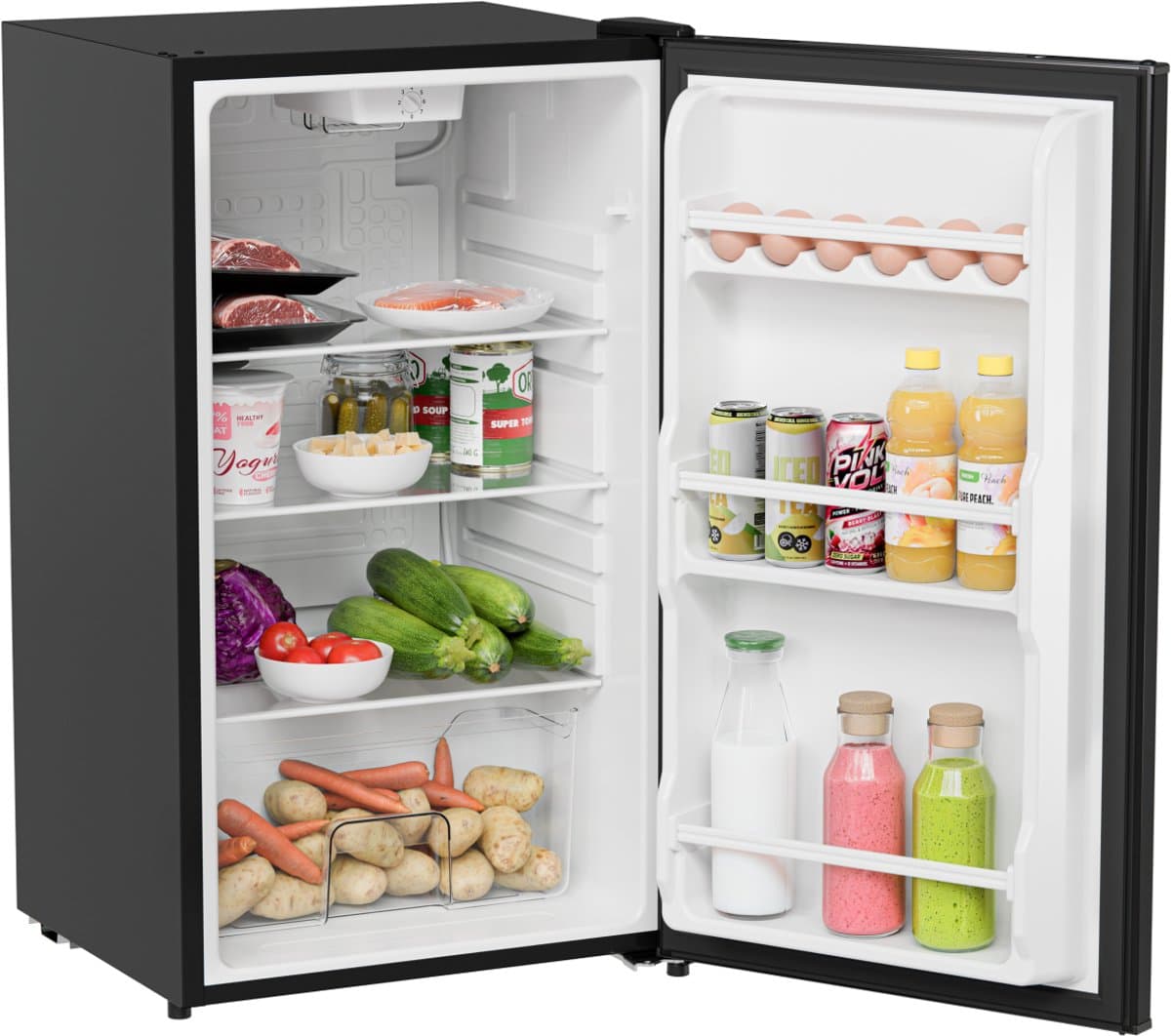 KitchenBrothers Koelkast - 92L - Tafelmodel - IJskast - Frigo - Vrijstaand - Zwart — afbeelding 1