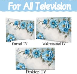 Televisie Hoes - TV Deksel - Stofvrij Houden - Zachte Bescherming - 55 inch - Bird2 Patroon — thumbnail 7