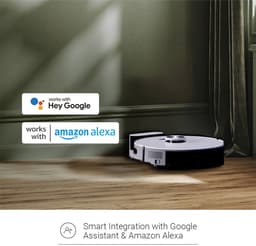 EZVIZ RE5 Robotstofzuiger met Dweilfunctie – 4000 Pa – LiDAR Navigatie – App Bediening – Tapijtdetectie – Werkt met Google Assistant & Alexa – Wit — thumbnail 4