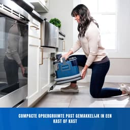 Aurixi® Stoomreiniger bank - Stoomreiniger - Stoomreiniger meubels - 500 W - Draagbaar - Blauw - ‎34cm x 23cm x 36cm — thumbnail 2