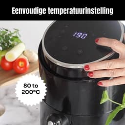 Aurixi® Mini airfryer - Airfryer - Airfryer klein - Wit - 30cm x 23cm x 31cm — thumbnail 9