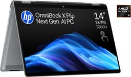 HP OmniBook X Flip NGAI 14-fk0751nd - 2-in-1 Copilot+ Laptop - 14 inch - 1.39 kg - AMD Ryzen AI 5 - 16 GB RAM - 512 GB SSD - Windows 11 Home — thumbnail 1