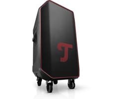 Teufel ROCKSTER 2 - Grote Bluetooth-luidspreker - Mobiel evenementgeluidssysteem met wieltjes, 440 W, met lange accuduur, 380 mm woofer, snellaadfunctie, robuuste feestluidspreker - zwart