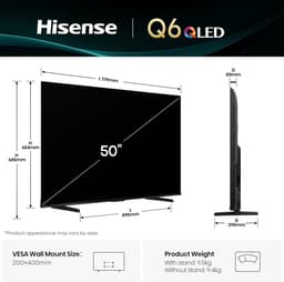 Smart TV - 4K Televisie - Home Cinema - Randloos Ontwerp - 50 Inch - Zwart — thumbnail 6