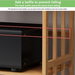 AV Standaard - Hifi Meubel - Entertainment Opbergen - Verrijdbaar Met Wielen - 60x38 cm - Bruin — thumbnail 3