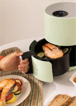 Florixa® Mini airfryer - Airfryer - Airfryer klein - Groen - ‎‎‎26cm x 22cm x 28cm — thumbnail 7