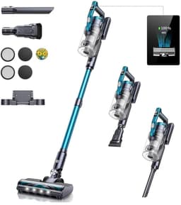 Buture - Stick Stofzuiger VC60 - Draadloze Stofzuiger met Intelligent Display, 450W 38Kpa, 3 Modus en 55 minuten Stofzuiger voor Thuisgebruik — thumbnail 6