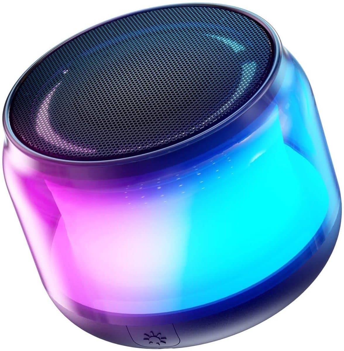 TENZHVXI - Mini Speaker - Bluetooth Speaker Voor Kinderen - Met Lichtjes/Draadloos Stereo - Voor Thuis, Reizen En Feesten Black — afbeelding 1