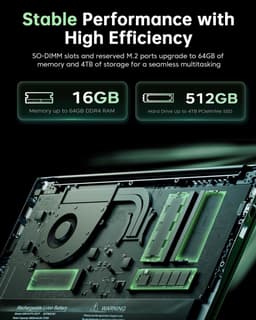 ACEMAGIC LX15 Pro 15,6'' FHD-laptop - AMD Ryzen 7 5700U - 16 GB DDR4 RAM 512 GB SSD - Windows 11 Pro - Wifi 6 - Grijs — thumbnail 6
