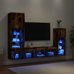 8-delige TV-Wandmeubelset met LED Verlichting — thumbnail 3