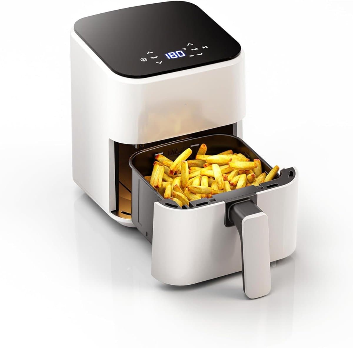 RONN® Mini Airfryer - Airfryer - Airfryer Klein - Wit - 26cm x 21cm x 28cm — afbeelding 1