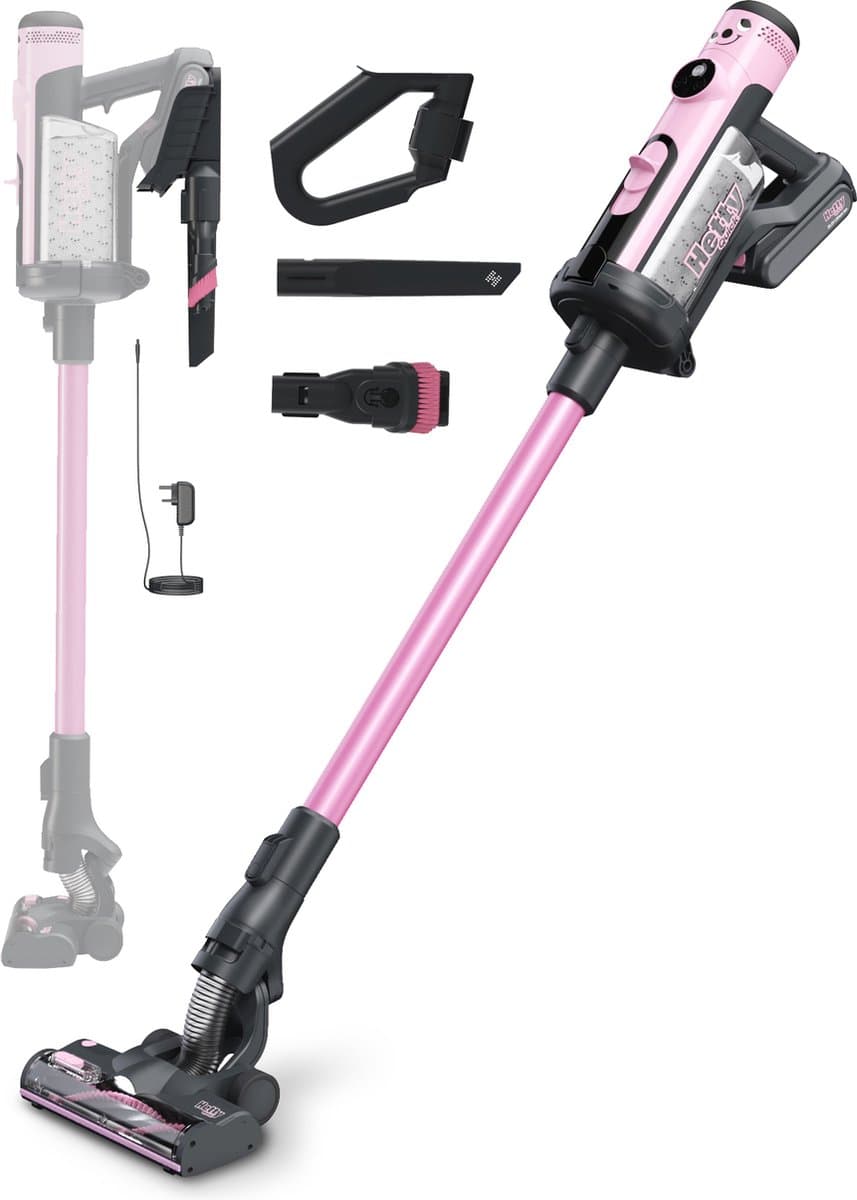 Numatic Hetty Quick Draadloze Steelstofzuiger HTY100P - Met zak - Roze — afbeelding 1