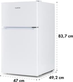 Klarstein Koelkast Big Daddy - met vriesvak, koel-vriescombinatie, stille koelkast, LED, 87 liter: 61 liter koelgedeelte en 26 liter vriesgedeelte, wit - Vrijstaand - Compact - Mini Fridge - Compact Koelkast - Kleine Koelkast — thumbnail 22