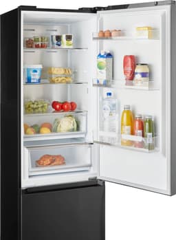 Inventum KV2010B No Frost energiezuinige koel-vriescombinatie - 201 cm hoog - 378 liter - Zeer stil: 29 dB - Superkoelen - Supervriezen - Vershoudlade - Energielabel A - Vrijstaand - Zwart — thumbnail 14