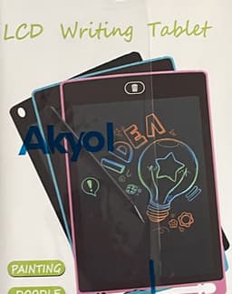 Akyol - Tekenbord voor kinderen - Tekentablet - Tekenbord kinderen - Grafische tablet - Kindertablet Blauw - tekenbord 8,5 inch — thumbnail 2