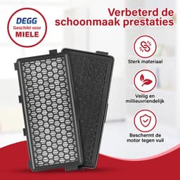 DEGG® – HEPA Koolstoffilter Geschikt voor Miele – Vervangt SF-HA 50 / Active AirClean 50 – Voor Complete C3, C2, S8, S6, S5, S4 – 3 STUK(S) — thumbnail 6