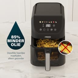 Princess Airfryer XL 182240 - Heteluchtfriteuse - BPA vrij - 5.5 liter - Kijkvenster - Touchscreen - 8 Programma's - Slank Ontwerp - 1500W - Inclusief Grillrek - Zwart - venster — thumbnail 8