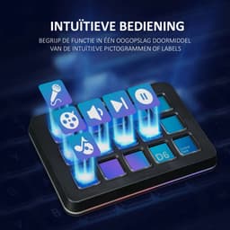 FIFINE - D6 - Mixer - RGB Studio Controller - 15 LCD Aanpasbare Toetsen - Podcast / Streaming / Gaming - Inclusief Gratis Software - Zwart — thumbnail 9