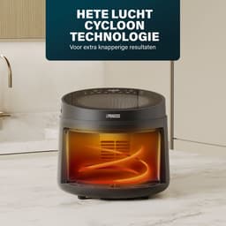 Princess 182270 Airfryer XL - Cyclonic Vision - 5L Heteluchtfriteuse - PFAS vrij - Skylight Kijkvenster en Digitaal Display - 8 Programma's en 1500W - Inclusief Grillrek en Shake Reminder - 182270 — thumbnail 11