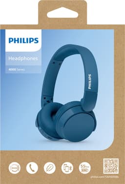 Philips 4000 series TAH4209BL/00 hoofdtelefoon/headset Draadloos Hoofdband Oproepen/muziek Bluetooth Blauw — thumbnail 11