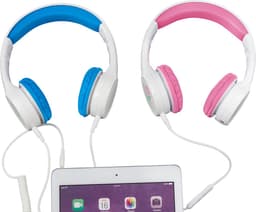 Clevy Hearsafe (Max 85 dB) - Koptelefoon voor kinderen met case en USB-C adapter - Blauw - Ontworpen voor de schoolklas - Kids Headphone - Headset — thumbnail 12
