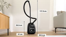 Bosch BGB41BA1 Serie 4 - Stofzuiger met zak - 11 mtr bereik - Microfilter - Zwart — thumbnail 2