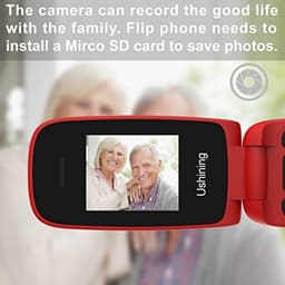 Mobiele Telefoon voor Senioren met Grote Toetsen en Dual SIM - Rood — thumbnail 3