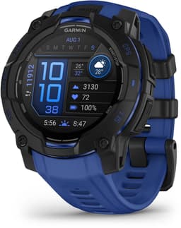 Garmin Instinct 3- Smartwatch - 45mm - AMOLED - Zwart & Blauw - Limited Edition — thumbnail 3