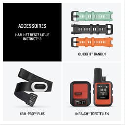 Garmin Instinct 3- Smartwatch - 45mm - AMOLED - Zwart & Blauw - Limited Edition — thumbnail 15