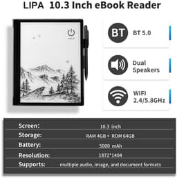 Lipa ET10 Ereader 10 inch – 64 GB – 4GB RAM - Meer talen – Ebook & Luisterboek – E-reader voor Ebooks – Met Google Playstore – Met Hoes en Stylus Pen – E-ink – Aantekeningen mogelijk — thumbnail 7