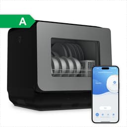 Amenzo® - Mini Vaatwasser - Inclusief App - Energielabel A - 900 Watt - 5 Programma's - Zwart - Afwasmachine - Met Waterreservoir — thumbnail 1