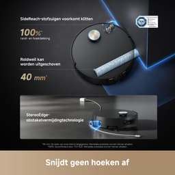 Dreame Aqua 10 Ultra Roller Complete Black – Robotstofzuiger met dweilfunctie – 30.000Pa Zuigkracht – AquaRoll™ & ThermoHub™ 100°C zelfreiniging – Tapijtveilig & slim Omnesight™ 2.0 navigatie – Voor harde vloeren & drempels — thumbnail 14