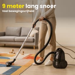 RYER - Stofzuiger met Zak - Krachtig 850W - Stil - 12m Actieradius - HEPA - Drie Mondstukken - Vacuum Cleaner - MotionPro Serie — thumbnail 9