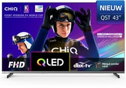 CHiQ L43QST - Smart TV 43 Inch - QLED Pro Google TV - Full HD - Randloos Metal Design - Dolby Audio - Nieuw — thumbnail 1